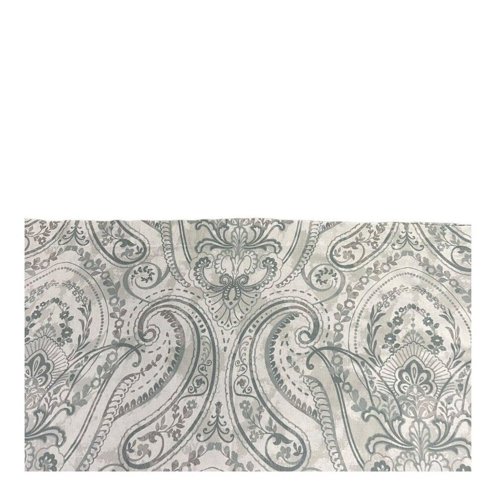 Green Blue Paisley Nicole Miller Home Fabric Shower Curtain Boho Print 63x67.75 - Picture 5 of 6